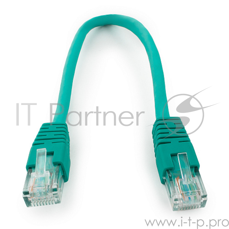 Патч-корд UTP Cablexpert PP6U-0.25M/G кат.6, 0.25м, литой, многожильный (зелёный)
