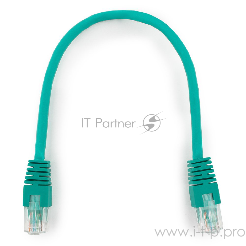 Патч-корд UTP Cablexpert PP6U-0.25M/G кат.6, 0.25м, литой, многожильный (зелёный)