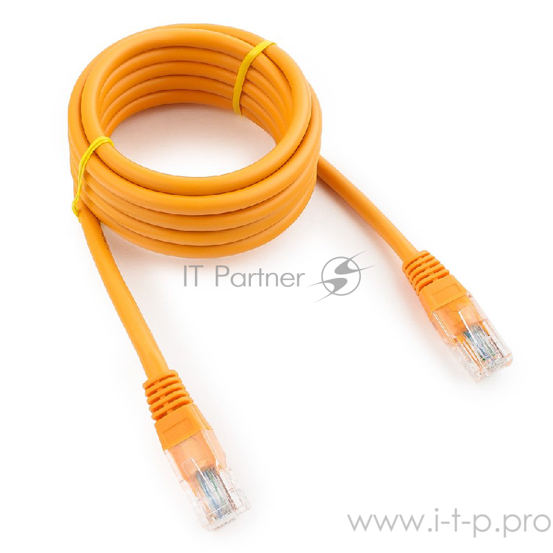 Патч-корд UTP Cablexpert PP12-2M/O кат.5e, 2м, литой, многожильный (оранжевый)