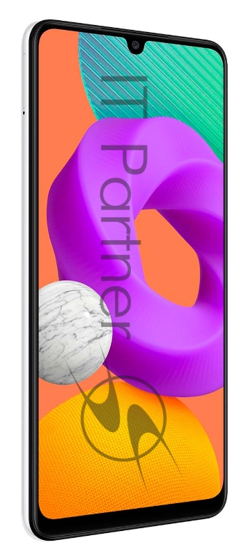 Смартфон Samsung SM-M225F Galaxy M22 128Gb 4Gb белый моноблок 3G 4G 2Sim 6.4 1080x2400 Android 11 48Mpix 802.11 a/b/g/n/ac NFC GPS GSM900/1800 GSM1900 TouchSc microSD max1000Gb