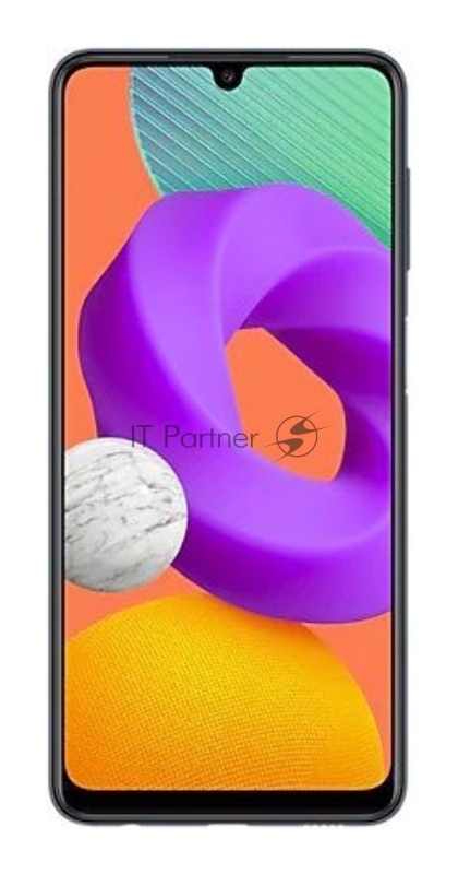 Смартфон Samsung SM-M225F Galaxy M22 128Gb 4Gb черный моноблок 3G 4G 2Sim 6.4 1080x2400 Android 11 48Mpix 802.11 a/b/g/n/ac NFC GPS GSM900/1800 GSM1900 TouchSc microSD max1Gb