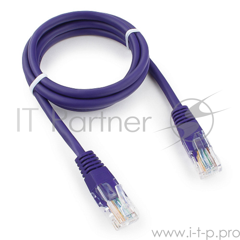 Патч-корд UTP Cablexpert PP12-1M/V кат.5e, 1м, литой, многожильный (фиолетовый)