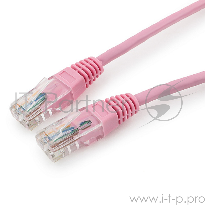 Патч-корд UTP Cablexpert PP12-0.5M/RO кат.5e, 0.5м, литой, многожильный (розовый)