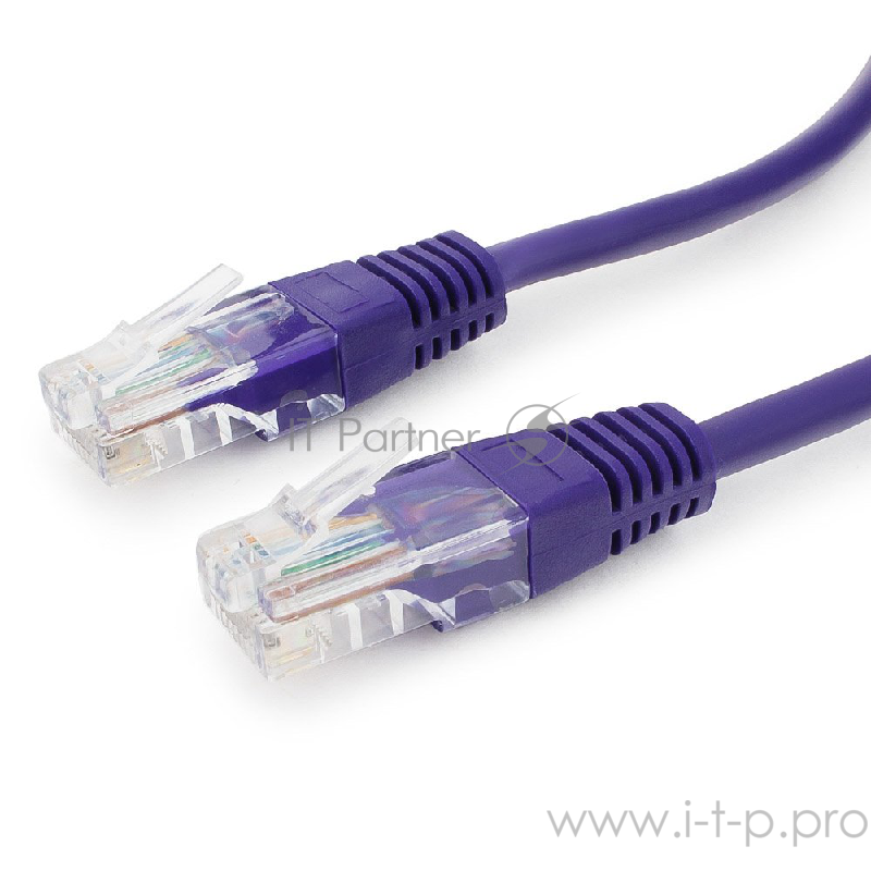 Патч-корд UTP Cablexpert PP12-0.25M/V кат.5e, 0.25м, литой, многожильный (фиолетовый)