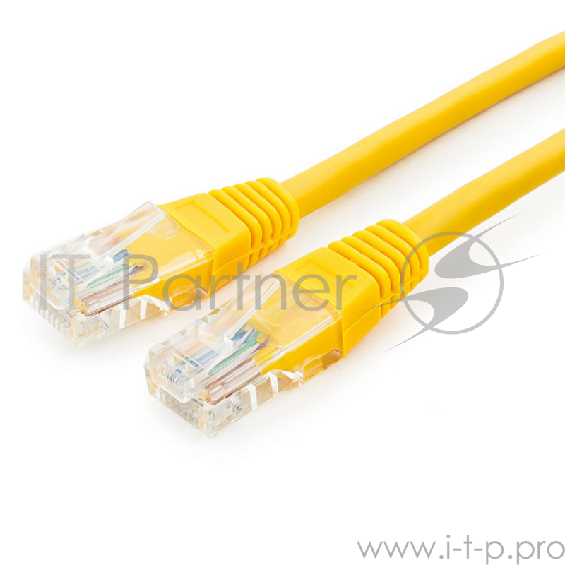 Патч-корд UTP Cablexpert PP12-0.25M/Y кат.5e, 0.25м, литой, многожильный (жёлтый)