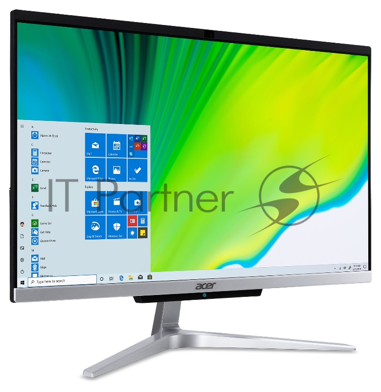 Моноблок Acer Aspire C22-420 21.5 Full HD Ryzen 3 3250U (2.6) 8Gb SSD256Gb RGr CR Windows 10 WiFi BT 65W клавиатура мышь Cam серебристый 1920x1080
