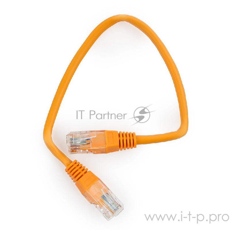 Патч-корд UTP Cablexpert PP12-0.25M/O кат.5e, 0.25м, литой, многожильный (оранжевый)