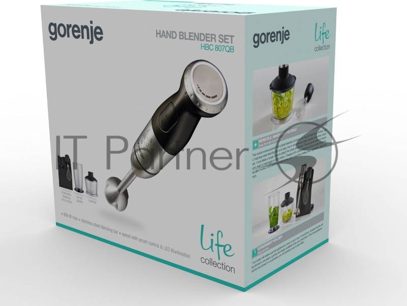 Блендер погружной Gorenje HBC807QB черный