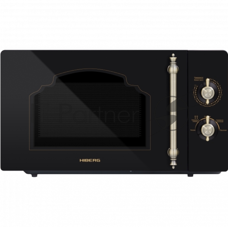 Микроволновая печь HIBERG VM-4288 BR черный 20 л, 700 Вт