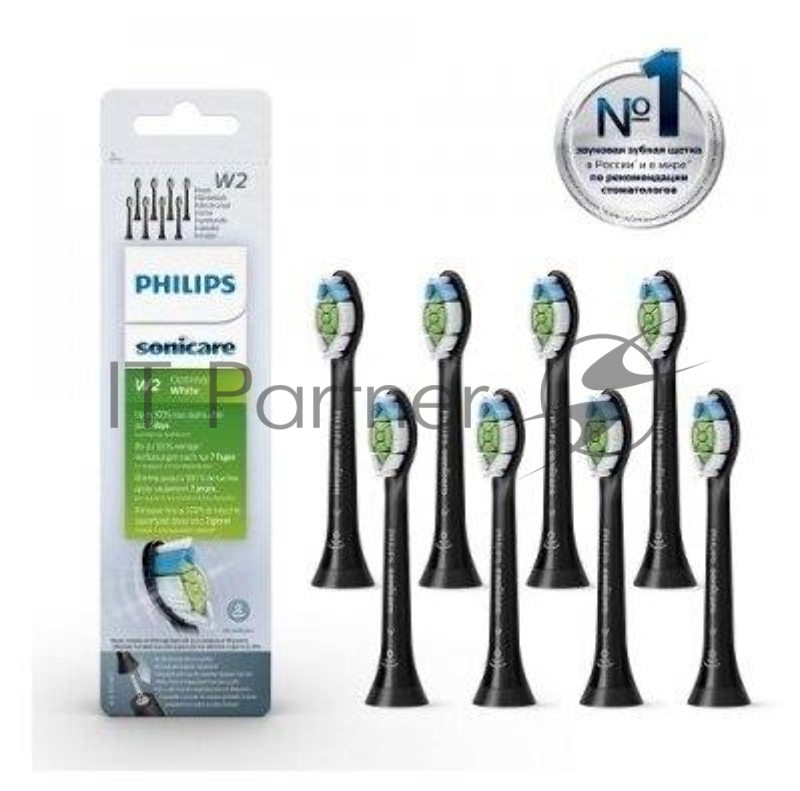 Стандартные насадки для звуковой зубной щетки Philips Sonicare W2 Optimal White , 8 шт. в упаковке
