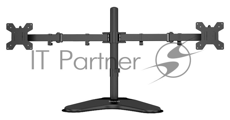 Кронштейн для мониторов ЖК Buro BU-M042-D черный 17-27 макс.8кг настольный поворот и наклон верт.перемещ.