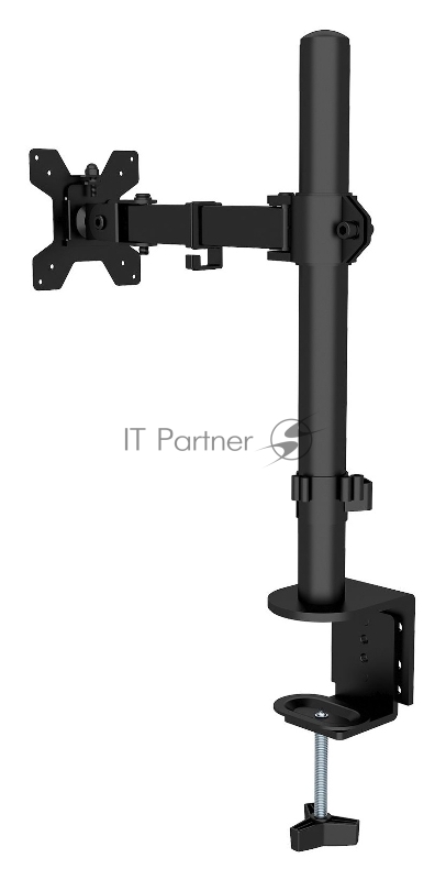 Кронштейн для мониторов ЖК Buro BU-M051-M черный 17-32 макс.8кг крепление к столешнице поворот и наклон