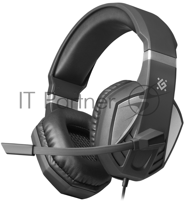 Игровая гарнитура DEFENDER Zeyrox (черный+серый, кабель 1.8 м)