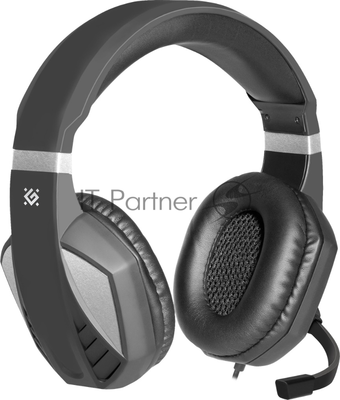 Игровая гарнитура DEFENDER Zeyrox (черный+серый, кабель 1.8 м)