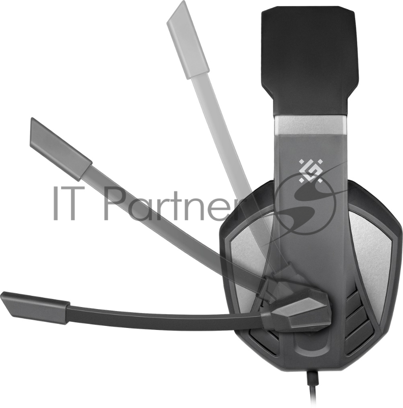 Игровая гарнитура DEFENDER Zeyrox (черный+серый, кабель 1.8 м)