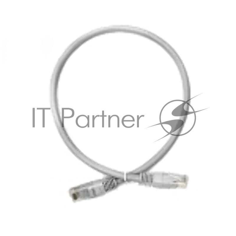 Патч-корд TWT UTP кат.5e, с заливными колпачками, 0.3 м, серый