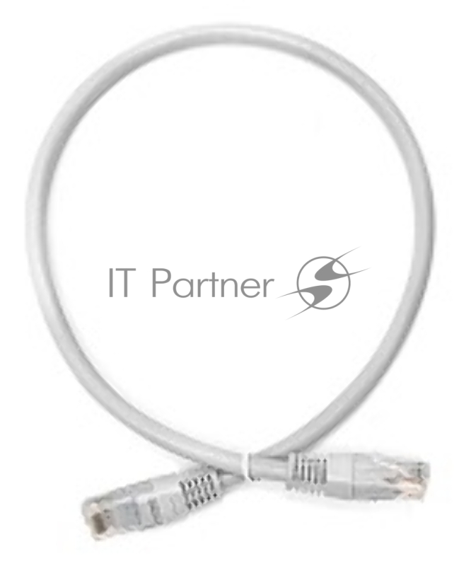 Патч-корд TWT UTP кат.5e, с заливными колпачками, 0.3 м, белый