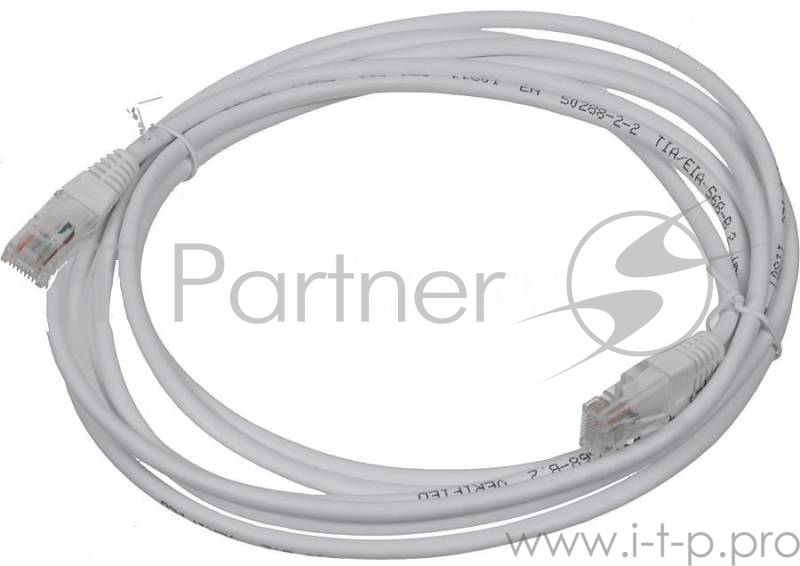 Патч-корд Lanmaster UTP RJ-45 (m)-RJ-45 (m) cat5E 3м белый (TWT-45-45-3.0-WH)