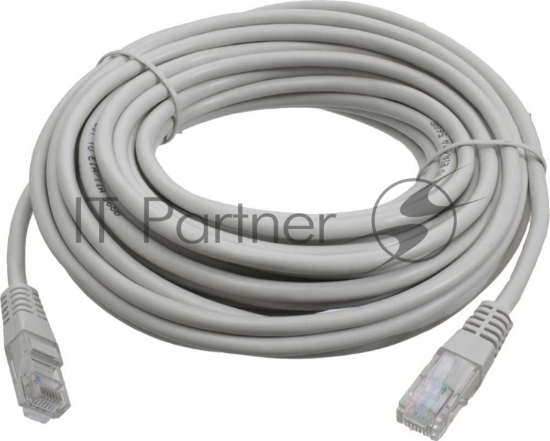 Кабель Патч-корд Lanmaster UTP LAN-PC45/U5E-5.0-GY вилка RJ-45-вилка RJ-45 кат.5е 5м серый LSZH (уп.