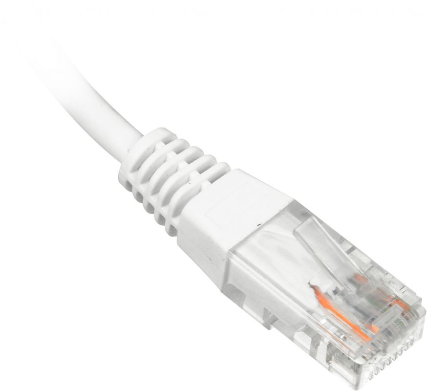 Кабель Патч-корд Lanmaster UTP TWT-45-45-0.5-WH вилка RJ-45-вилка RJ-45 кат.5е 0.5м белый ПВХ