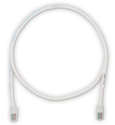 Кабель Патч-корд Panduit TX5e UTPCH2MY вилка RJ-45-вилка RJ-45 кат.5е 2м белый ПВХ