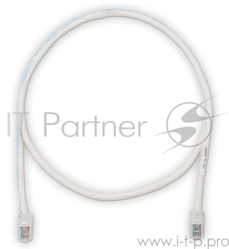 Кабель Патч-корд Panduit UTPCH3MY вилка RJ-45-вилка RJ-45 кат.5е 3м белый ПВХ