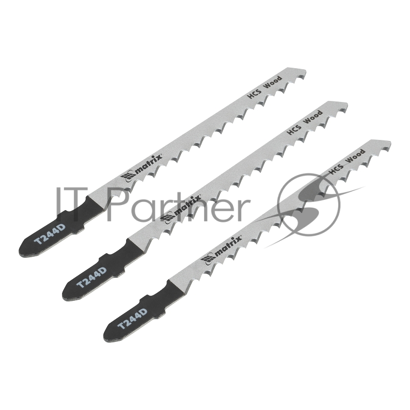 Полотна MATRIX для электролобзика, 3 шт. T244D, 75x4мм, HCS // MATRIX Professional 78215