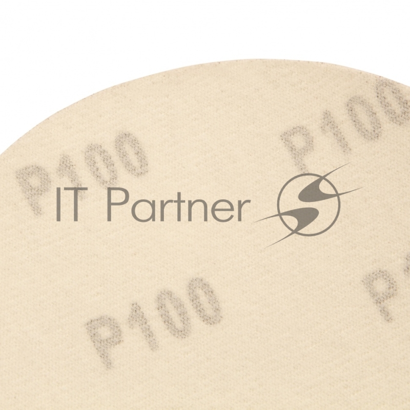 Круг абразивный MATRIX на ворсовой подложке под липучку, P 100, 125 мм, 10 шт. 73850