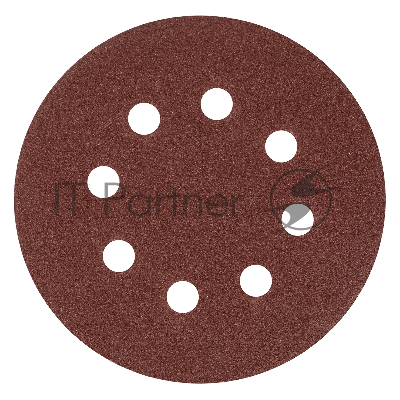 Круг абразивный MATRIX на ворсовой подложке под липучку, перфорированный, P 120, 125 мм, 5 шт.// 73806