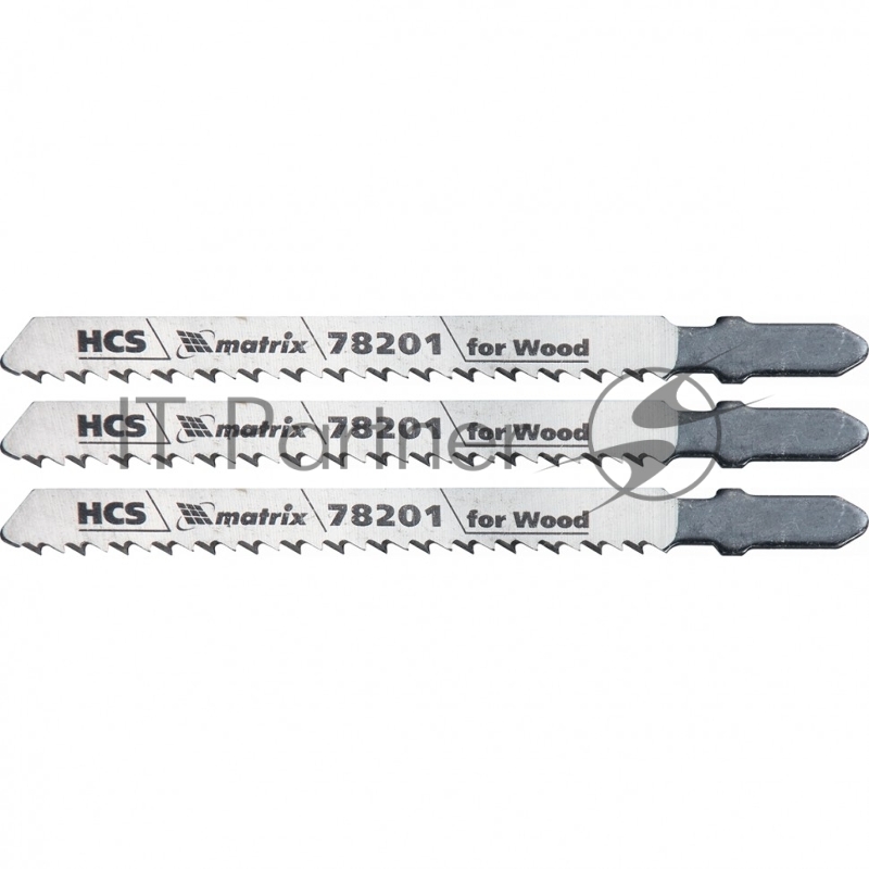 Полотна MATRIX для электролобзика по дереву, 3 шт. T101B, 75x2,5мм, HCS // Professional 78201