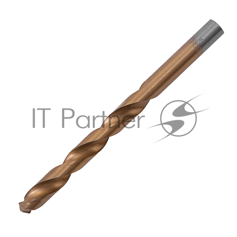 Сверло MATRIX по металлу,10 мм, HSS, нитридтитановое покрытие, цилиндрический хвостовик// 717950