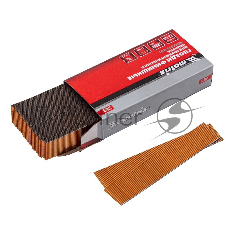 Гвозди MATRIX финишные шпильки 23GA для пн, нейлера финишного мм5000 шт 57669