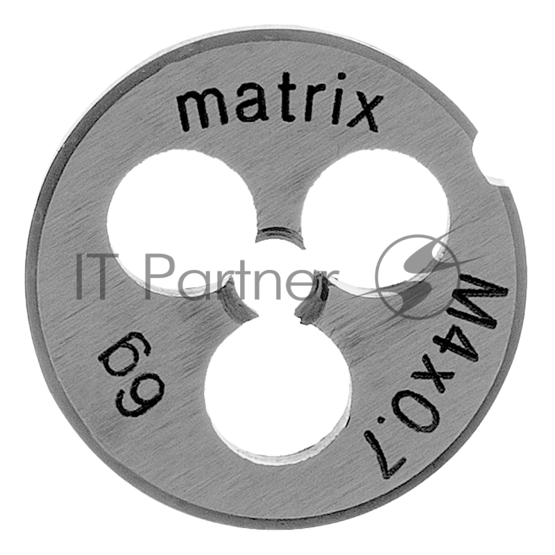 Плашка MATRIX М4x0,7 мм, Р6М5 // 77071