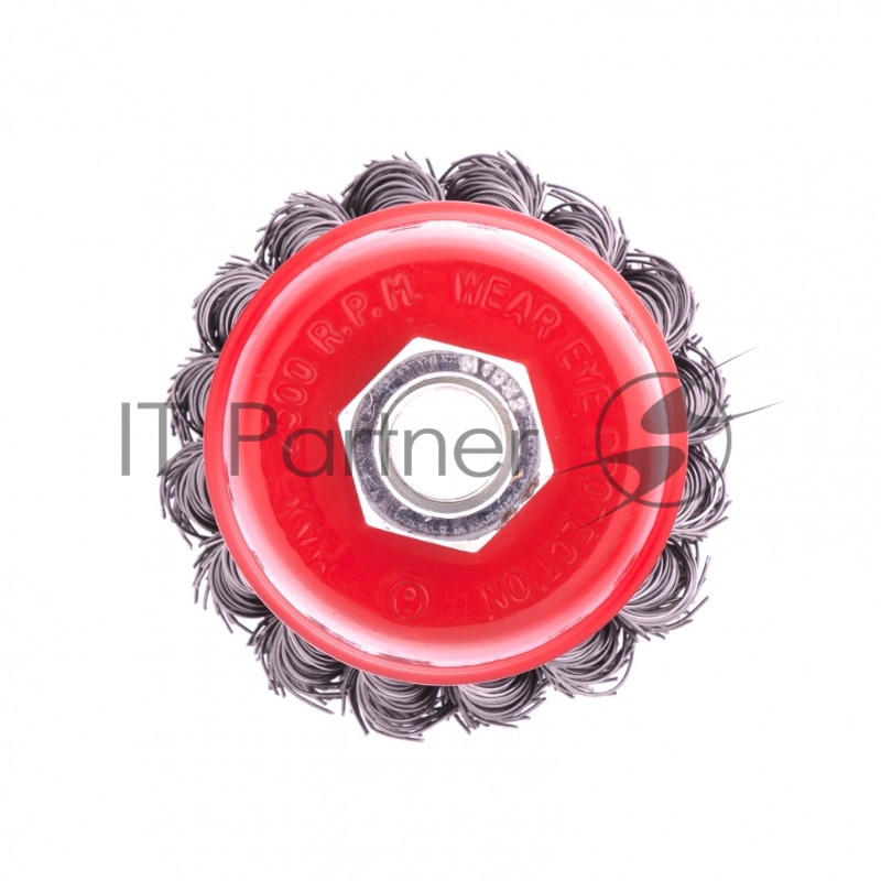 Щетка MATRIX для УШМ, 65 мм, М14, чашка, крученая металлическая проволока// 74620