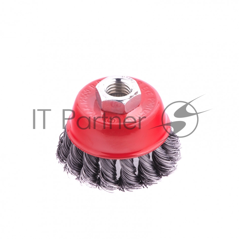 Щетка MATRIX для УШМ, 65 мм, М14, чашка, крученая металлическая проволока// 74620