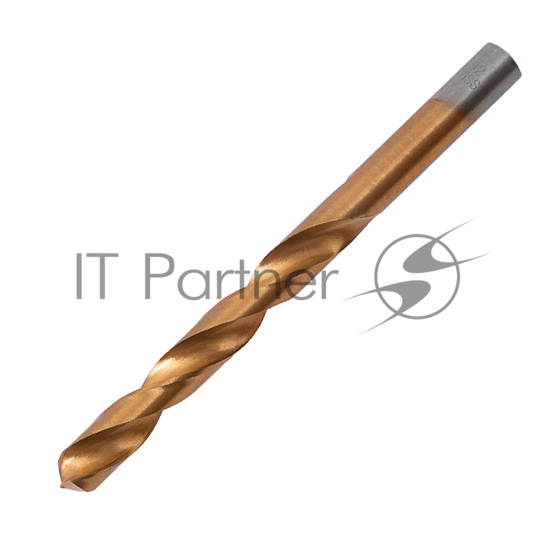 Сверло MATRIX по металлу, 12 мм, HSS, нитридтитановое покрытие, цилиндрический хвостовик// 717980