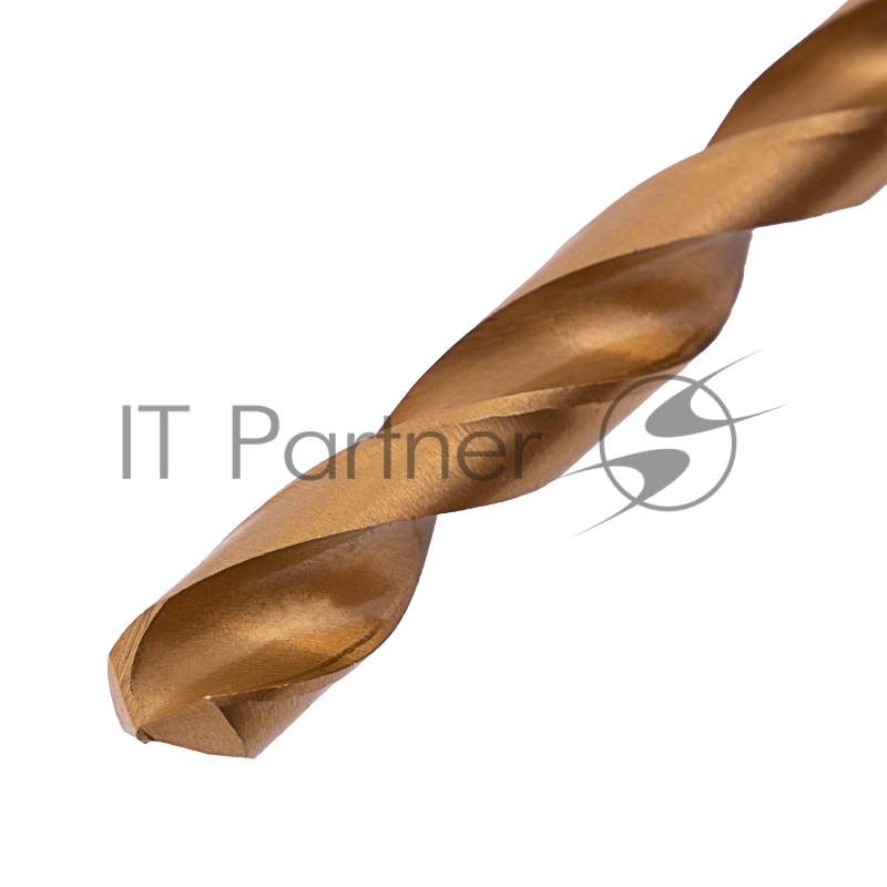 Сверло MATRIX по металлу, 12 мм, HSS, нитридтитановое покрытие, цилиндрический хвостовик// 717980