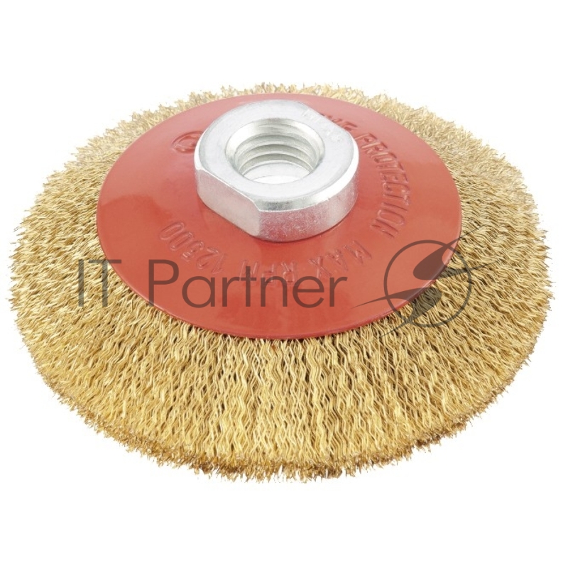 Щетка MATRIX для УШМ, 115 мм, М14, тарелка, витая проволока// 74612