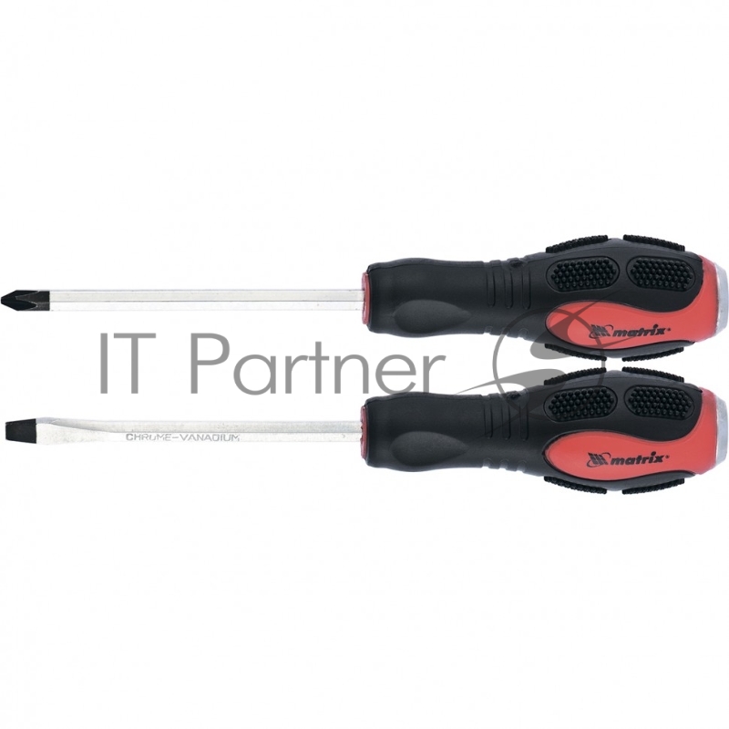Набор ударных отверток MATRIX 2шт. PH2x100, SL6x100 CrV// Matrix 19121