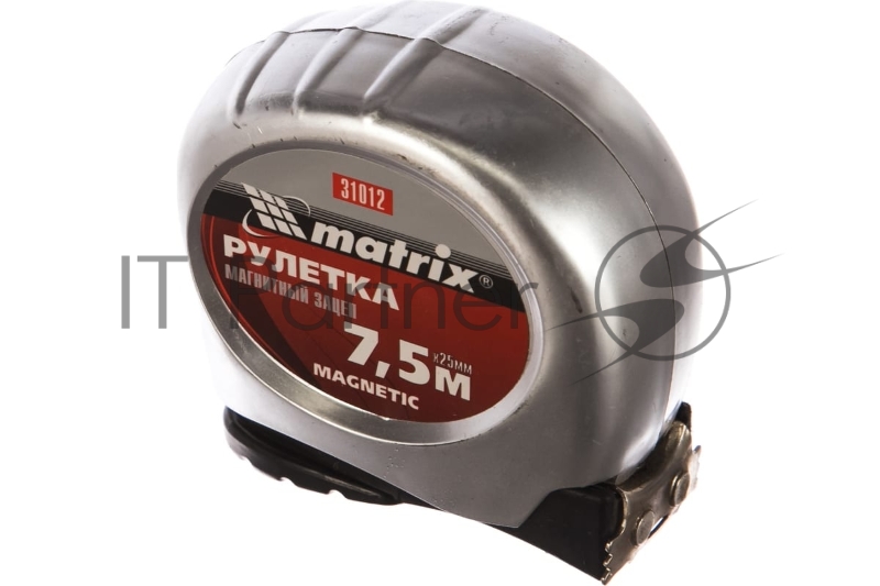 Рулетка MATRIX Magnetic, 7,5 м х 25 мм, магнитный зацеп// 31012