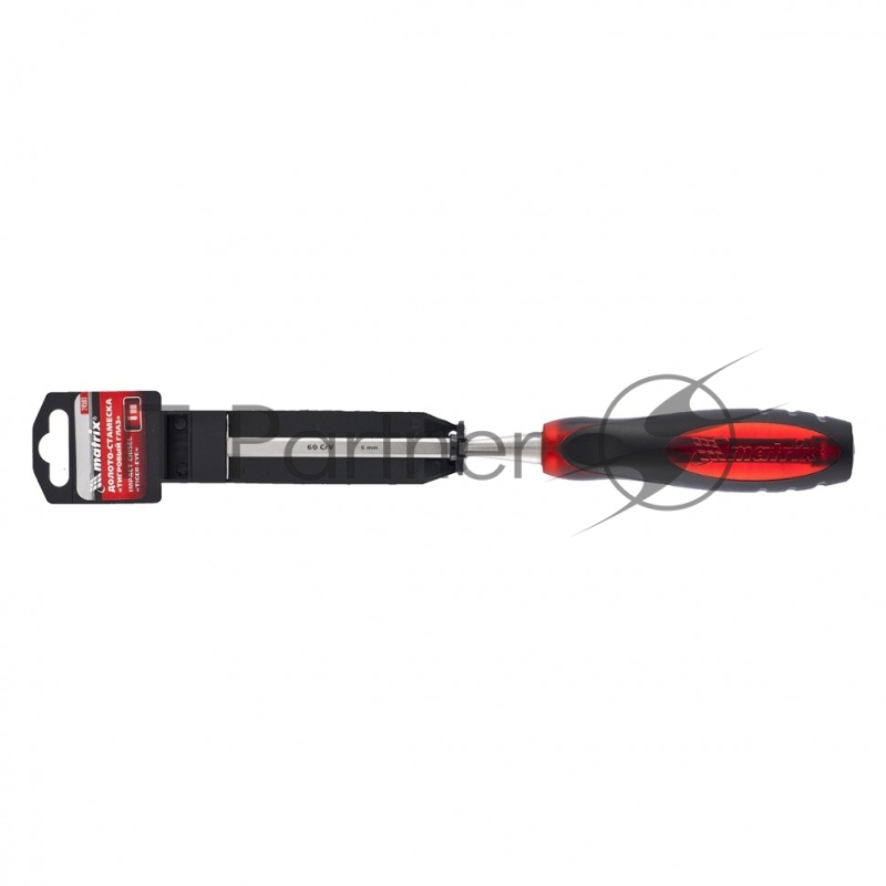 Долото-стамеска MATRIX Тигровый глаз, 8 мм, двухкомпонентная обрезиненная ручка// MATRIX 24503