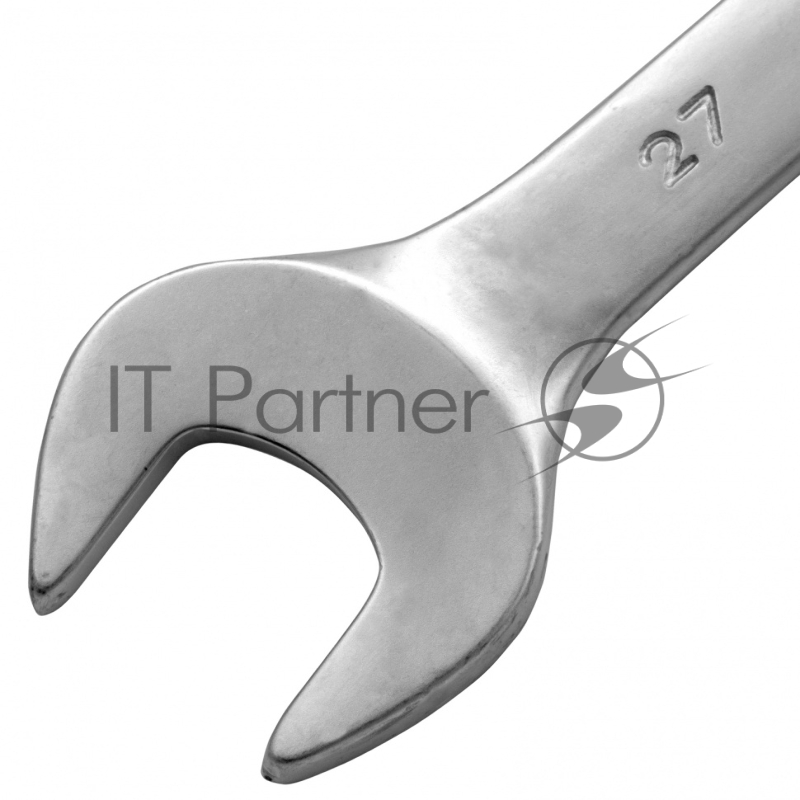 Ключ MATRIX комбинированный, 27 мм, CrV, матовый хром// 15120