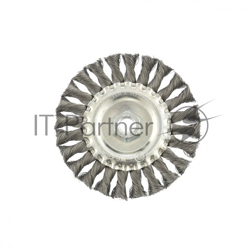 Щетка MATRIX для УШМ 125 мм, М14, плоская, крученая проволока 0,35 мм// MATRIX 74633