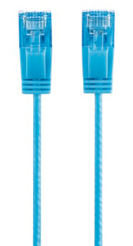 Патч-корд Hama Slim-Flexible UTP cat6 solid 0.75м синий RJ-45 (m)-RJ-45 (m)