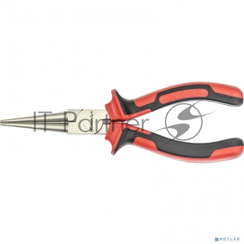 Круглогубцы MATRIX NICKEL, 160 мм, никелированные, двухкомпонентные рукоятки// MATRIX 17355