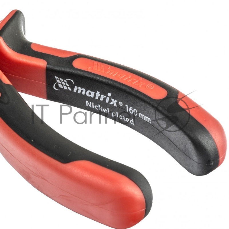 Круглогубцы MATRIX NICKEL, 160 мм, никелированные, двухкомпонентные рукоятки// MATRIX 17355