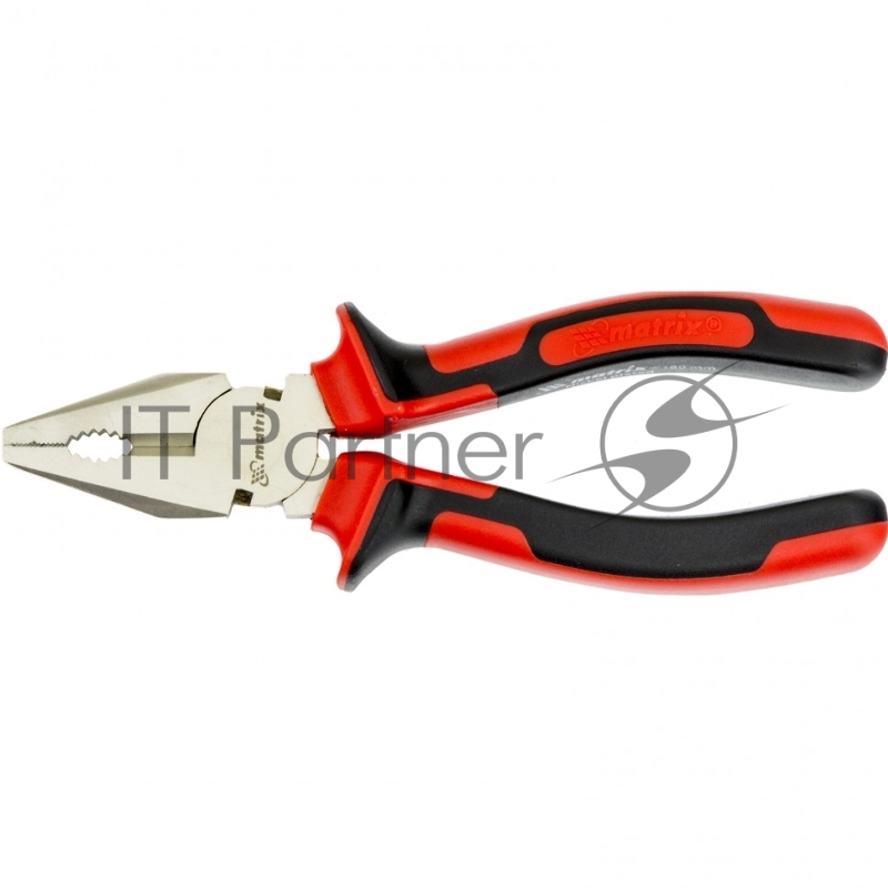 Плоскогубцы MATRIX NICKEL, 160 мм, никелированные, двухкомпонентные рукоятки// 16902