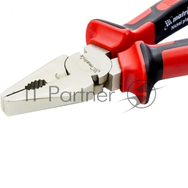 Плоскогубцы MATRIX NICKEL, 160 мм, никелированные, двухкомпонентные рукоятки// 16902