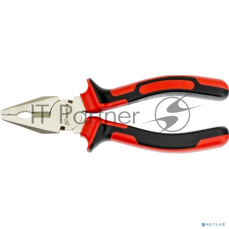 Плоскогубцы MATRIX NICKEL, 160 мм, никелированные, двухкомпонентные рукоятки// 16902