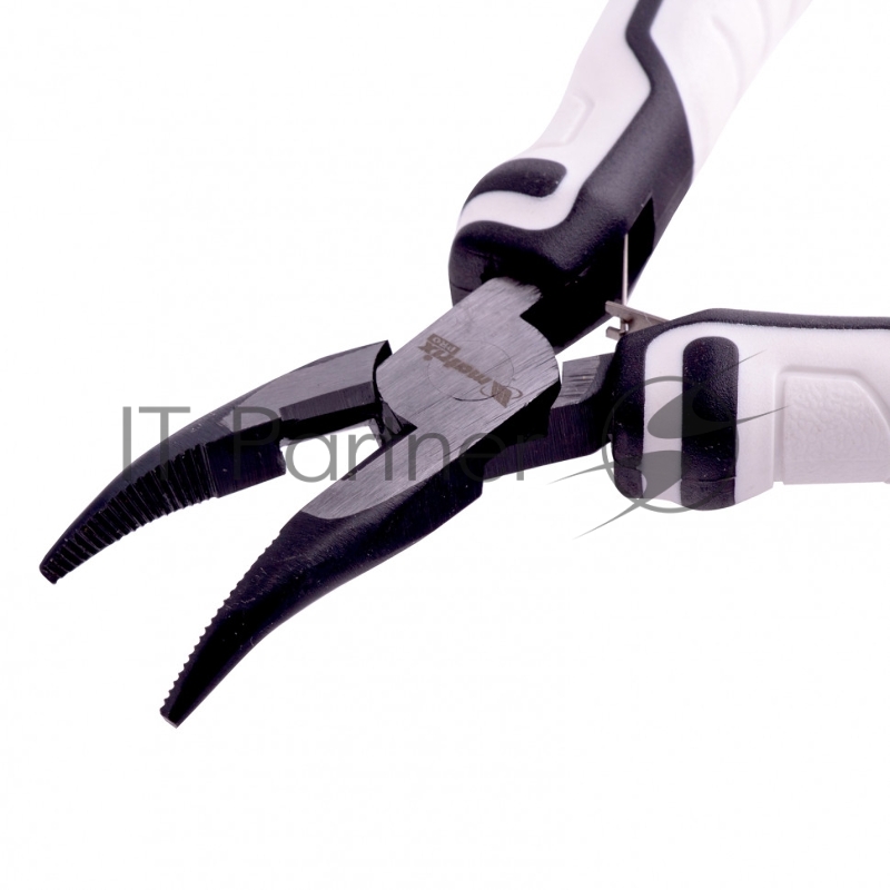 Длинногубцы MATRIX Mini, 125 мм изогнутые, авторазжим, PRO 17831